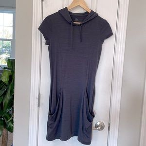 Icebreaker Cool-lite Yanni Hooded Dress XS Dark Grey